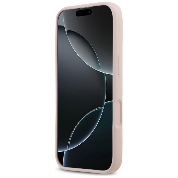 GUESS futerał do IPHONE 17 GUHCP17SSC4GSMP (Silicone W/ Big 4G Script) różowy