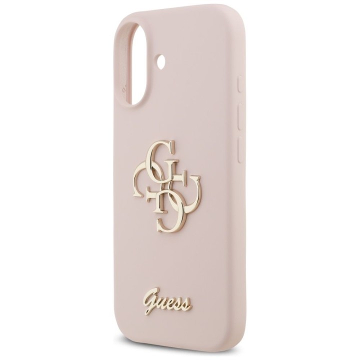 GUESS чохол для IPHONE 17 GUHCP17SSC4GSMP (Silicone W/ Big 4G Script) рожевий