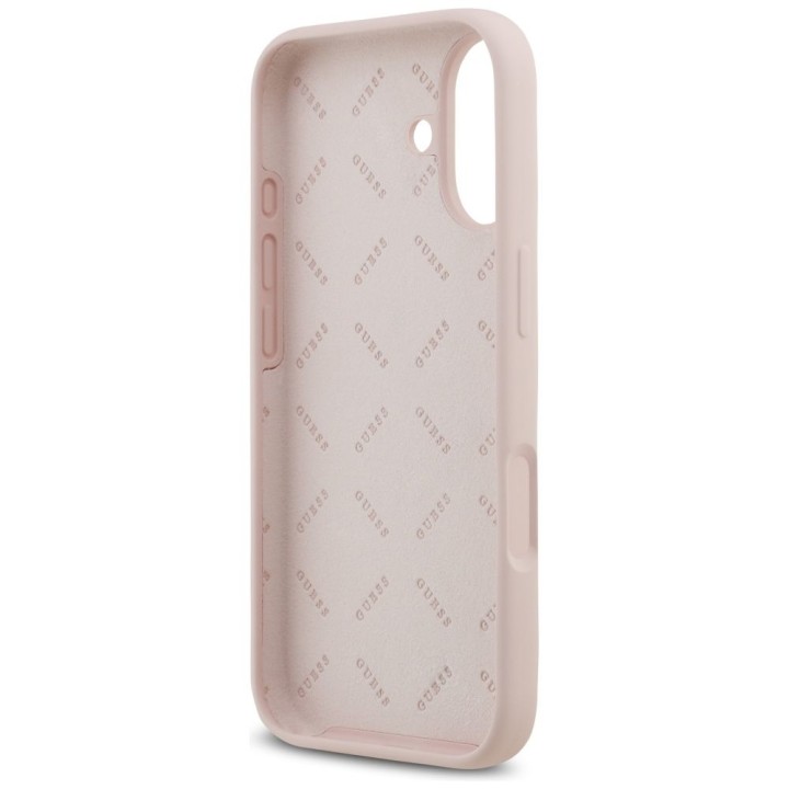 GUESS чохол для IPHONE 17 GUHCP17SSC4GSMP (Silicone W/ Big 4G Script) рожевий