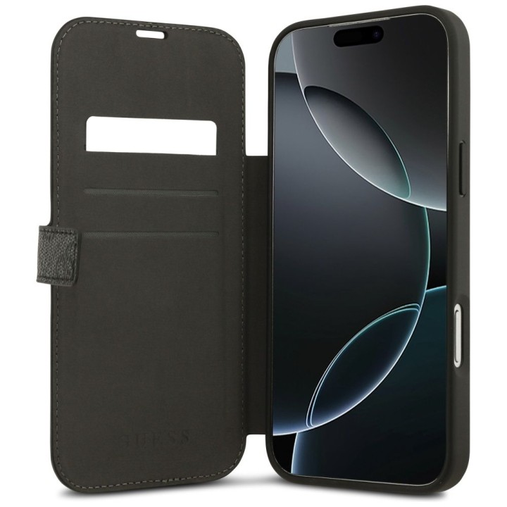 GUESS чохол для IPHONE 17 Pro Max GUBKP17X4GMGGR (PU 4G Metal Logo) чорний