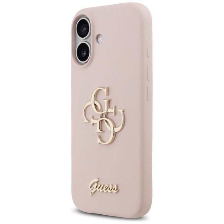 GUESS чохол для IPHONE 17 GUHCP17SSC4GSMP (Silicone W/ Big 4G Script) рожевий