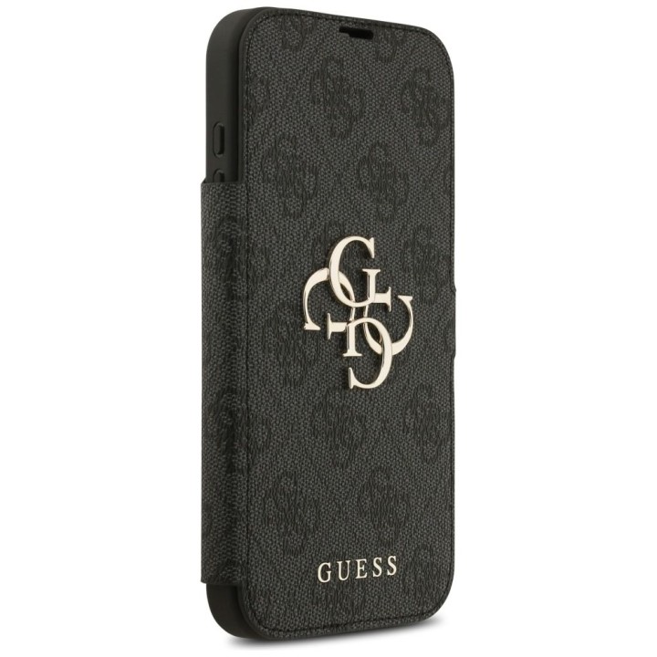 GUESS чехол для IPHONE 17 Pro Max GUBKP17X4GMGGR (PU 4G Metal Logo) черный