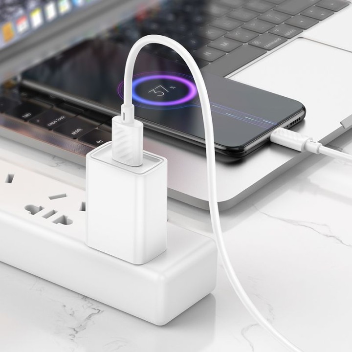 Kabel USB A do Micro USB Hoco 2,4A 2 m X88 biały