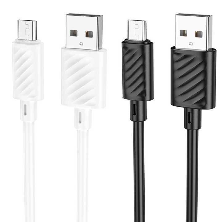 Кабель USB A для Micro USB Hoco 2,4A 2 m X88 білий