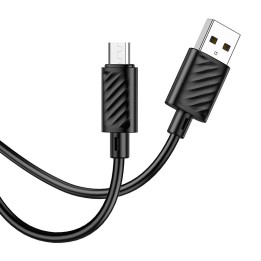 Кабель USB A для Micro USB Hoco 2,4A 2 m X88 чорний
