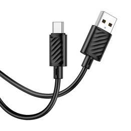 Kabel USB A do USB C Hoco 3A 2 m X88 czarny