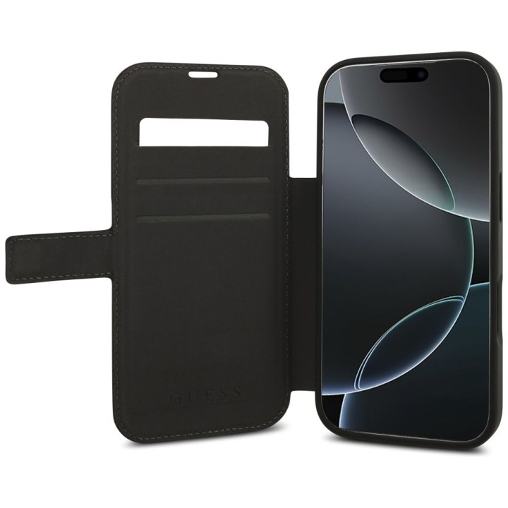 GUESS чохол для IPHONE 17 Pro GUBKP17L4GMGGR (PU 4G Metal Logo) чорний
