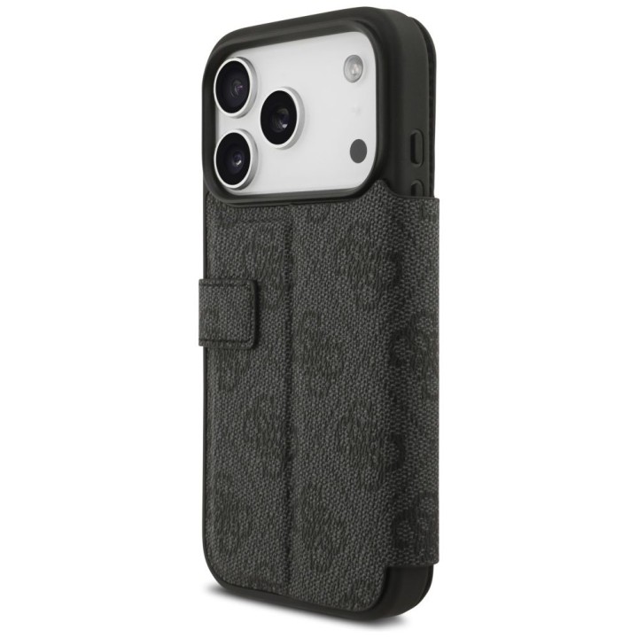 GUESS чехол для IPHONE 17 Pro GUBKP17L4GMGGR (PU 4G Metal Logo) черный