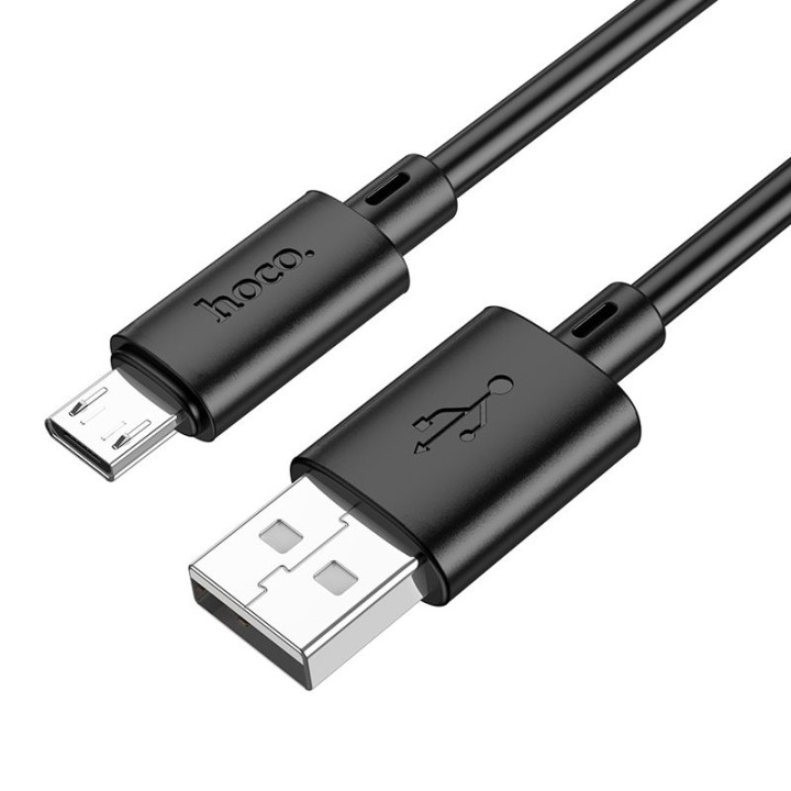Кабель USB A для Micro USB Hoco 2,4A 2 m X88 чорний