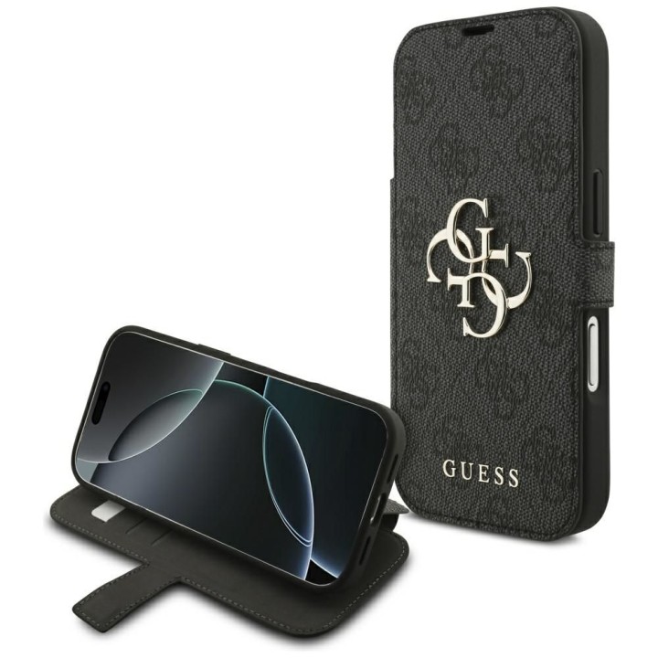 GUESS чохол для IPHONE 17 Pro GUBKP17L4GMGGR (PU 4G Metal Logo) чорний