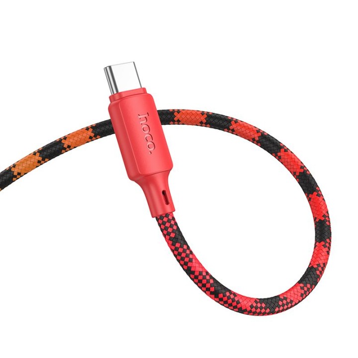 USB-A to USB-C cable Hoco 3A 1 m X116 gradient red