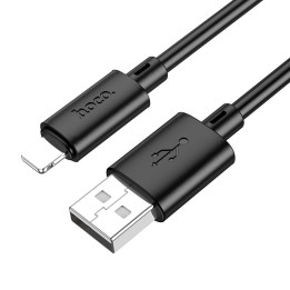 Кабель USB-A – Lightning Hoco 2,4A 2 m X88 чорний
