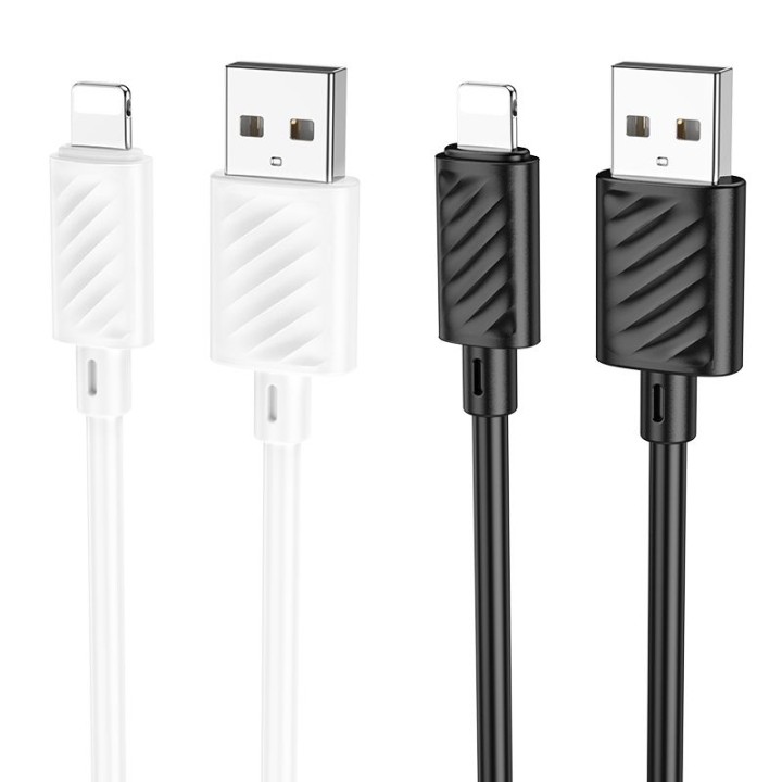 Кабель USB-A – Lightning Hoco 2,4A 2 m X88 черный