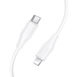 USB-C to Lightning cable Hoco 27W silicone 1 m X124 white