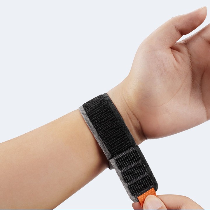 DUX DUCIS ремінець YJ нейлоновий для Apple Watch 42 / 44 / 45 / 49 mm чорно сірий