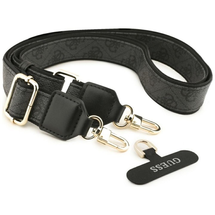 GUESS чохол для IPHONE 17 сумісний з MagSafe GUHMP17SP4G4DCSK (PU W/ Strass Logo & Big Strap Metal Buttons) чорний