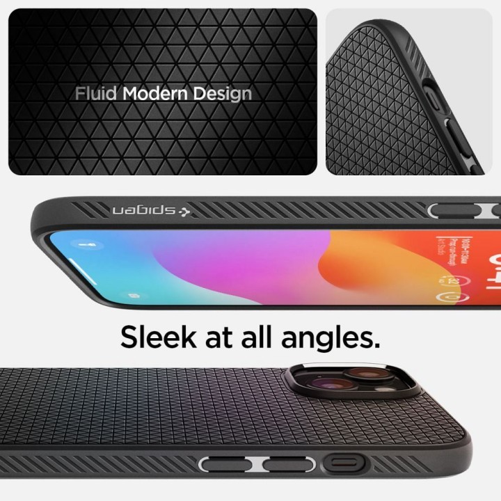 SPIGEN чехол LIQUID AIR для IPHONE 15 Plus матовый черный