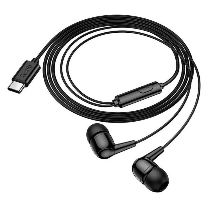 Проводные наушники-вкладыши USB C Hoco M97 черные
