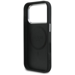 GUESS чохол для IPHONE 17 Pro сумісний з MagSafe GUHMP17LPSAREGSK (PU W/ Classic Logo) чорний