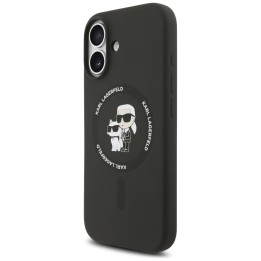 KARL LAGERFELD чохол для IPHONE 17 сумісний з MagSafe KLHMP17SSCMKCRHK (Silicone KC Body Ring) чорний