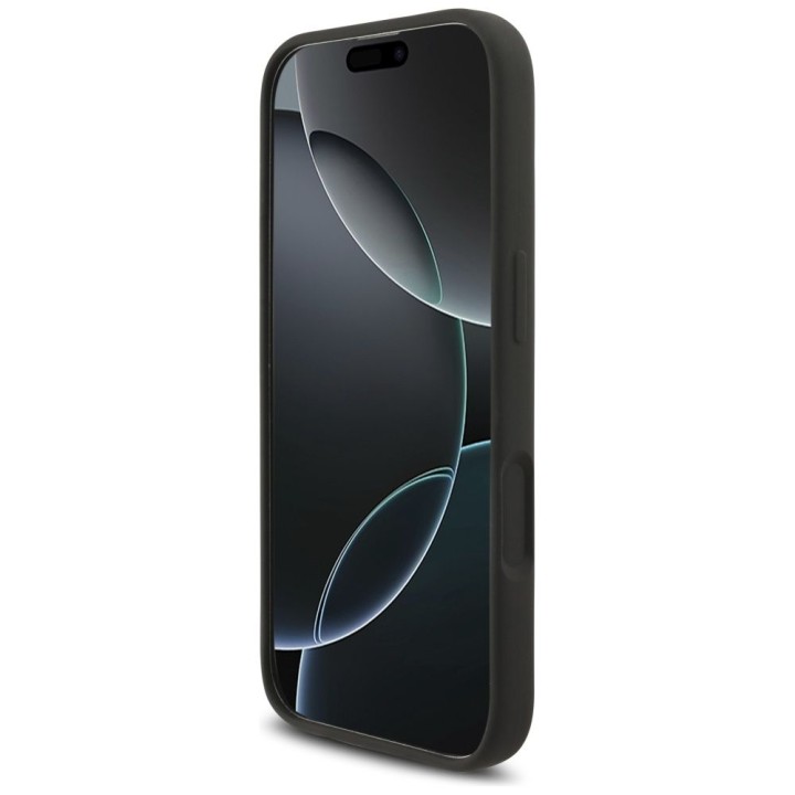 KARL LAGERFELD чехол для IPHONE 17 совместимый с MagSafe KLHMP17SSCMKCRHK (Silicone KC Body Ring) черный