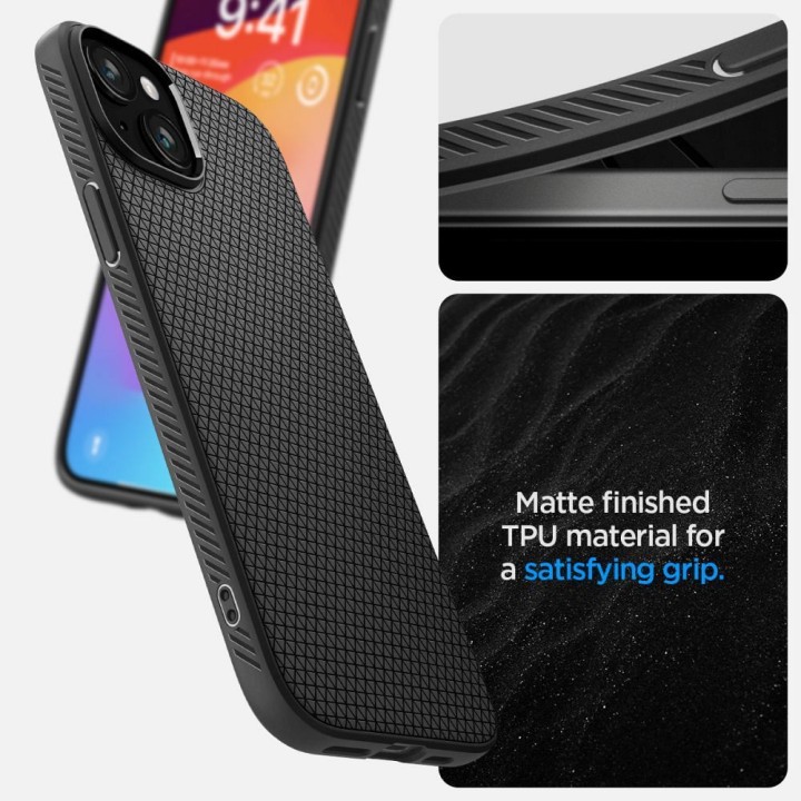 SPIGEN чехол LIQUID AIR для IPHONE 15 Plus matte black