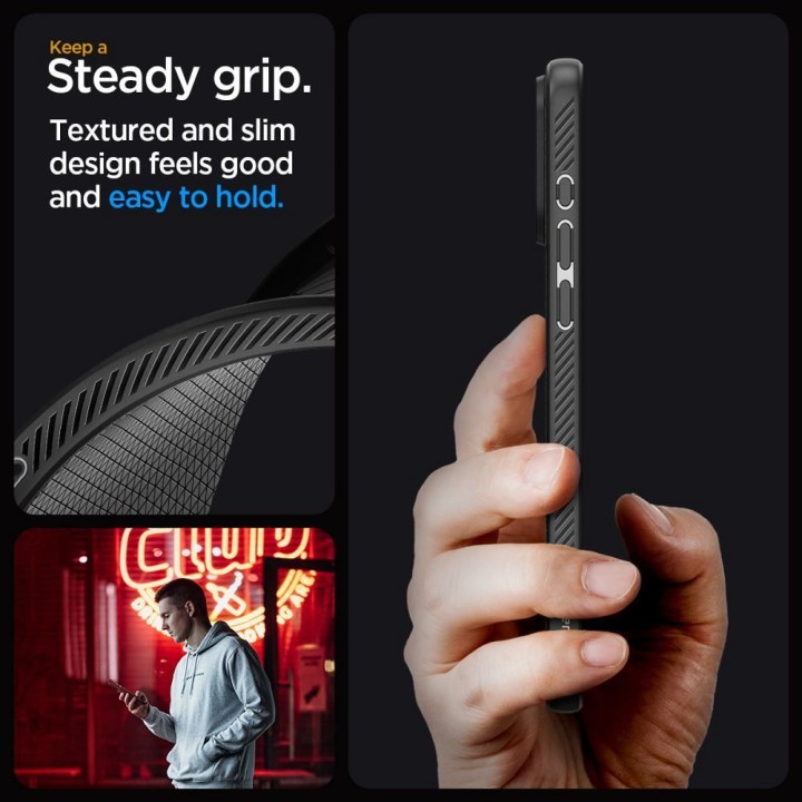 SPIGEN case LIQUID AIR for IPHONE 15 Pro matte black