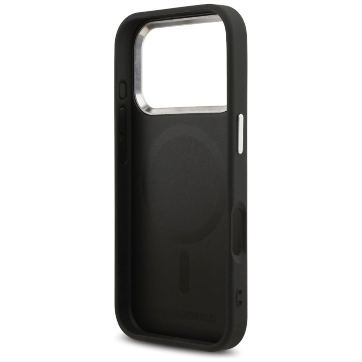 KARL LAGERFELD чохол для IPHONE 17 Pro сумісний з MagSafe KLHMP17LPSMLRCHK (PU Choupette Pin) чорний