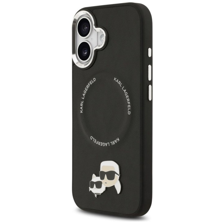 KARL LAGERFELD futerał do IPHONE 17 kompatybilny z MagSafe KLHMP17SPSMLRKCK (PU K&C Pins) czarny