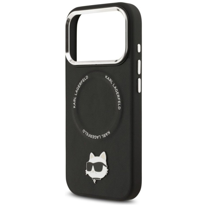 KARL LAGERFELD чохол для IPHONE 17 Pro сумісний з MagSafe KLHMP17LPSMLRCHK (PU Choupette Pin) чорний