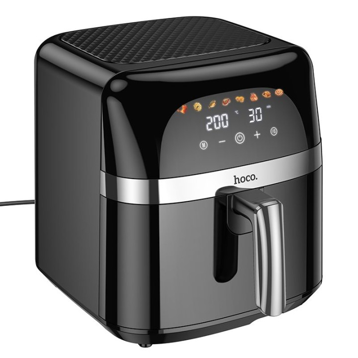 Аерогриль Air Fryer Hoco з сенсорним екраном 8L 1700W HE20 чорний