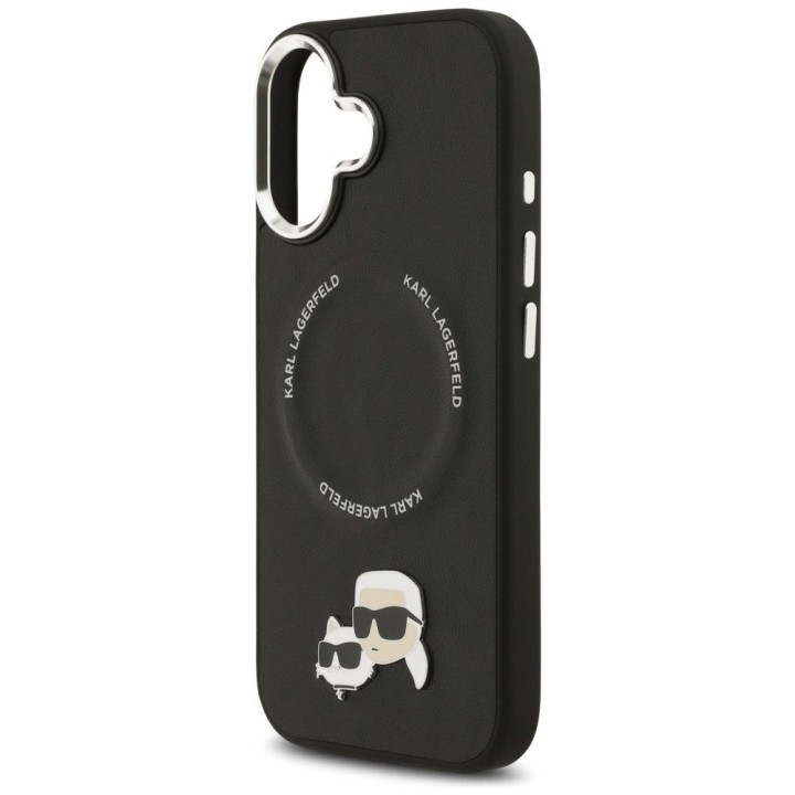 KARL LAGERFELD чохол для IPHONE 17 сумісний з MagSafe KLHMP17SPSMLRKCK (PU K&C Pins) чорний