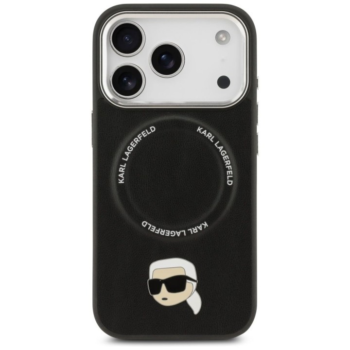 KARL LAGERFELD чохол для IPHONE 17 Pro Max сумісний з MagSafe KLHMP17XPSMLRKLK (PU Karl Pin) чорний