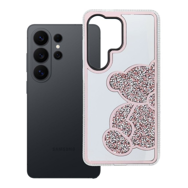 Чохол для Samsung S26 ULTRA Teddy Bear рожевий