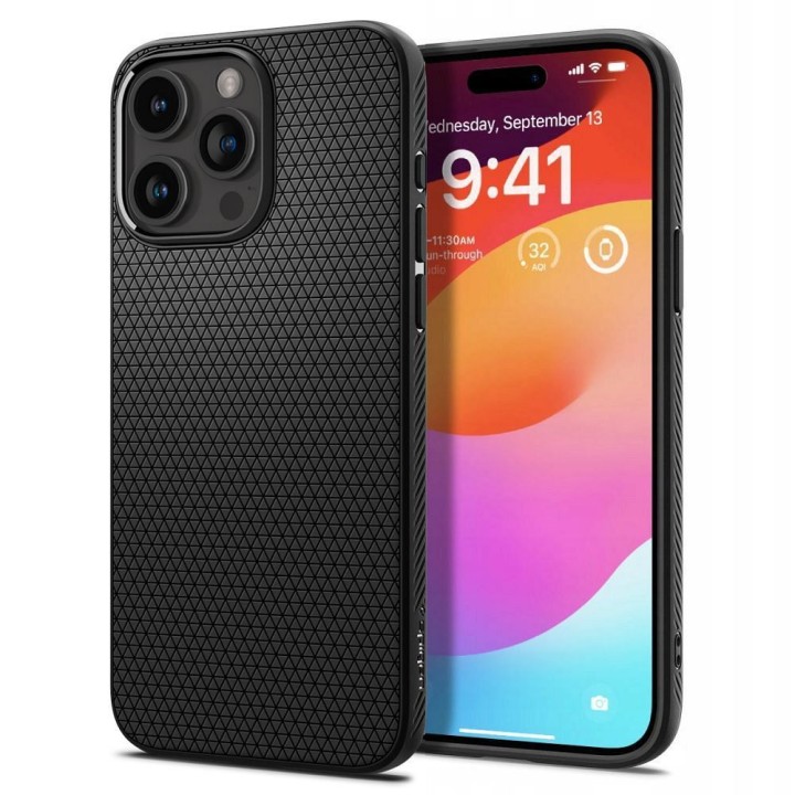 SPIGEN case LIQUID AIR for IPHONE 15 Pro matte black