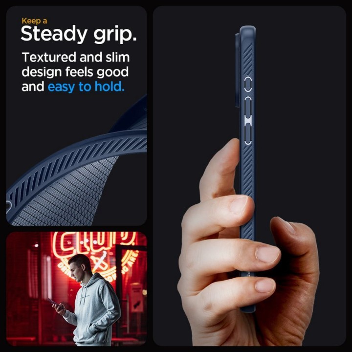 SPIGEN чохол LIQUID AIR для IPHONE 15 Pro Max navy blue