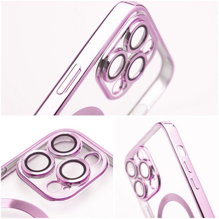 Etui na Samsung S26 Electro Mag Cover zgodne z MagSafe złoto różowe