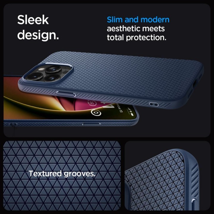 SPIGEN чехол LIQUID AIR для IPHONE 15 Pro Max navy blue