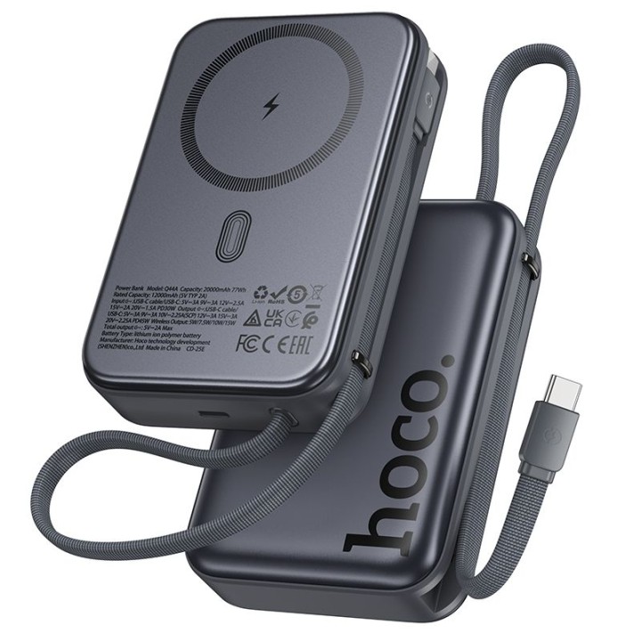 Power bank Hoco 20000 mAh MagSafe compatible QC PD 45W Q44A black