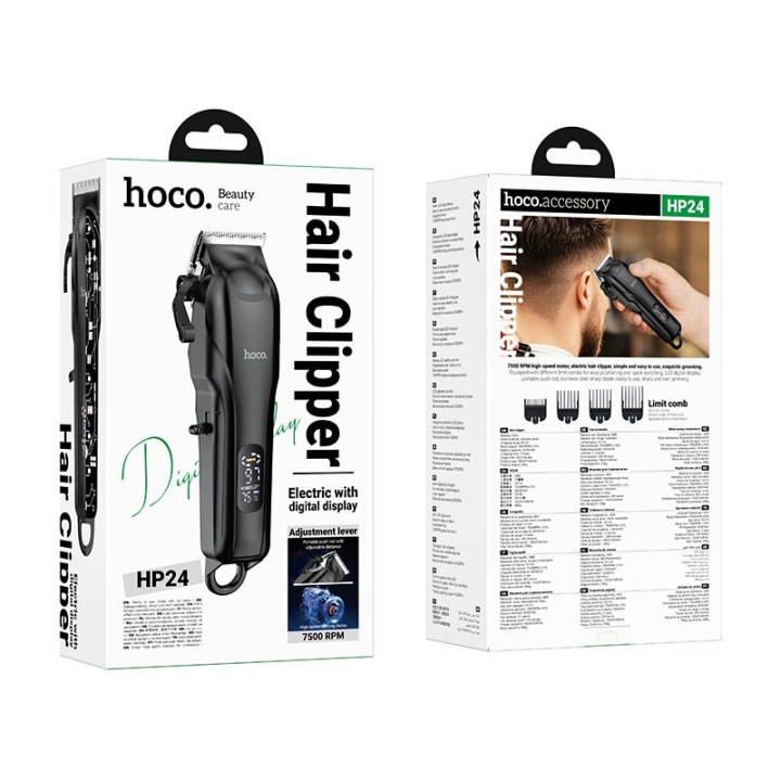 Машинка для стрижки волос Hoco HP24 черная