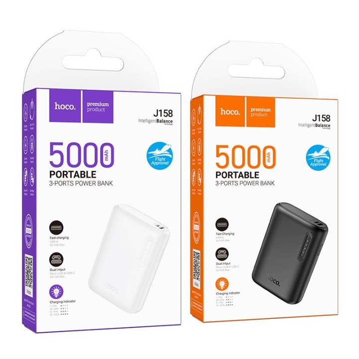 Powerbank Hoco 5000 mAh 2A J158 biały