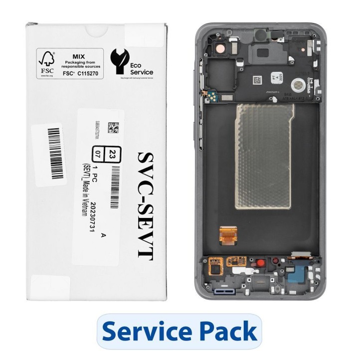 ServicePack LCD display for SAMSUNG A56 5G A566B Graphite GH82-36829A