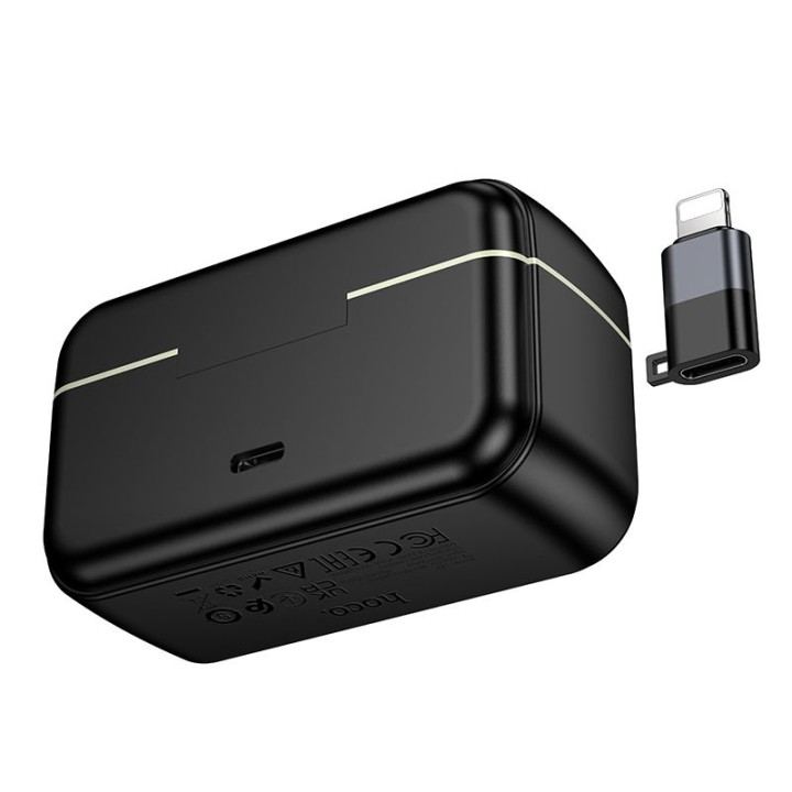 Бездротовий мікрофон 2 в 1 Lightning / USB C Hoco L22 чорний