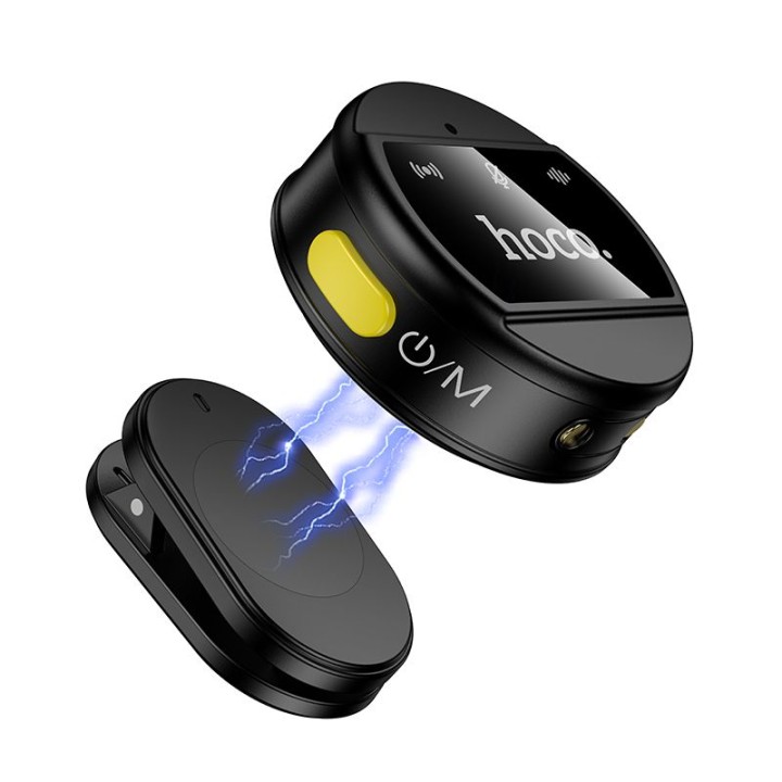 Бездротовий мікрофон 2 в 1 Lightning / USB C Hoco L22 чорний