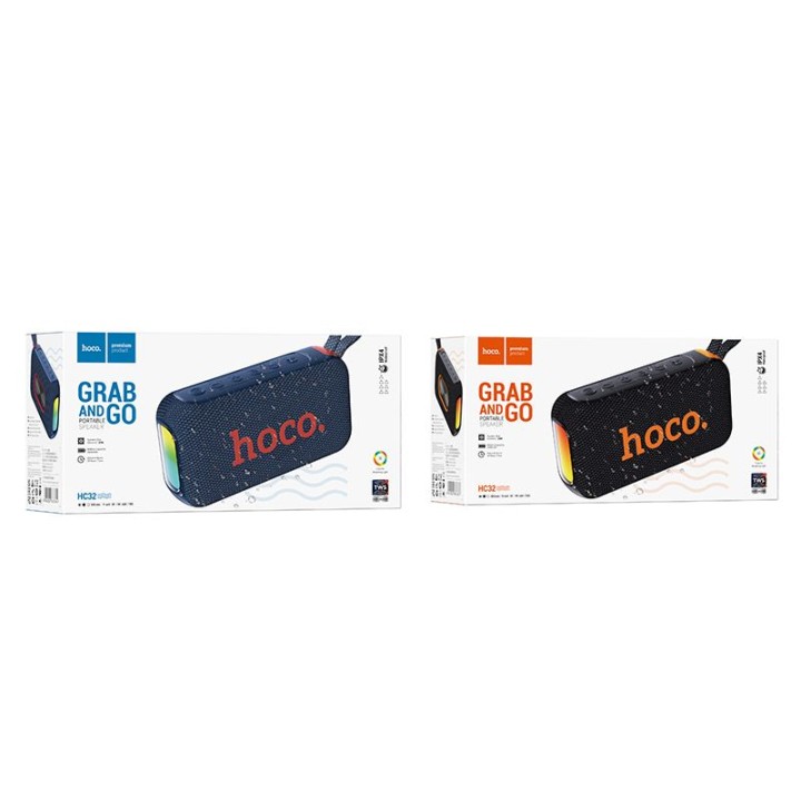 Wireless speaker 2 x 10W 4h Hoco HC32 navy blue