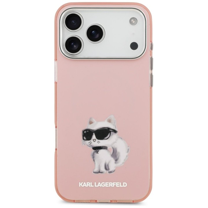 KARL LAGERFELD futerał do IPHONE 17 Pro kompatybilny z MagSafe KLHMP17LHGKCGKBK (IML Glitter k&C Sketch Logo) czarny