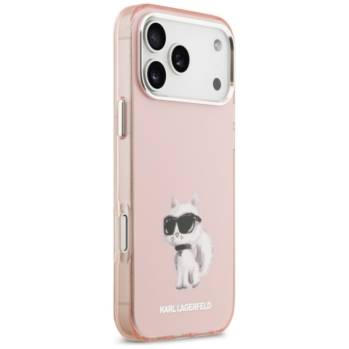 KARL LAGERFELD case for IPHONE 17 Pro compatible with MagSafe KLHMP17LHGKCGKBK (IML Glitter k&C Sketch Logo) black
