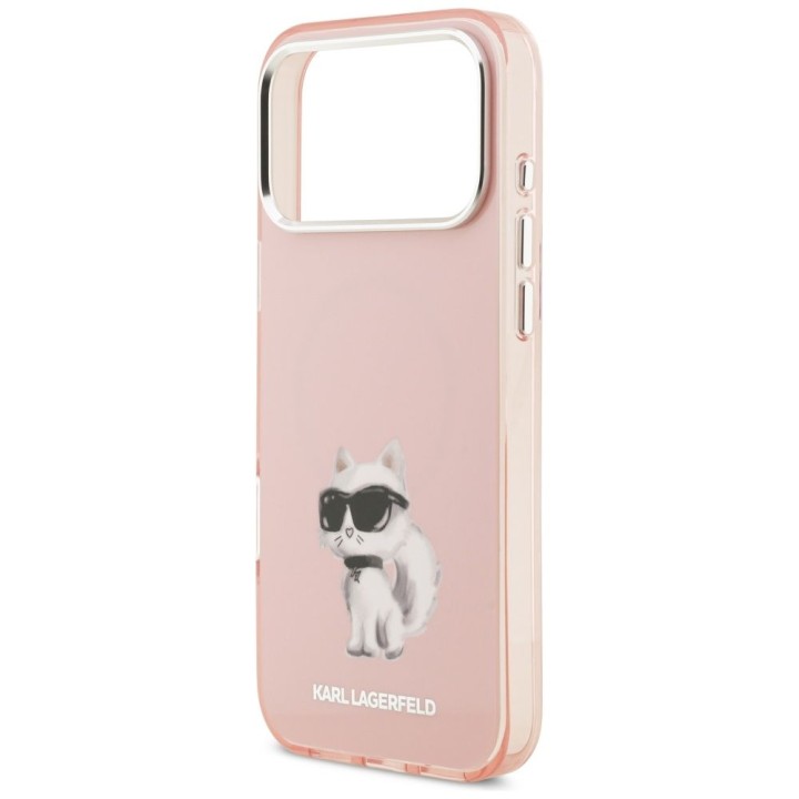 KARL LAGERFELD case for IPHONE 17 Pro compatible with MagSafe KLHMP17LHGKCGKBK (IML Glitter k&C Sketch Logo) black