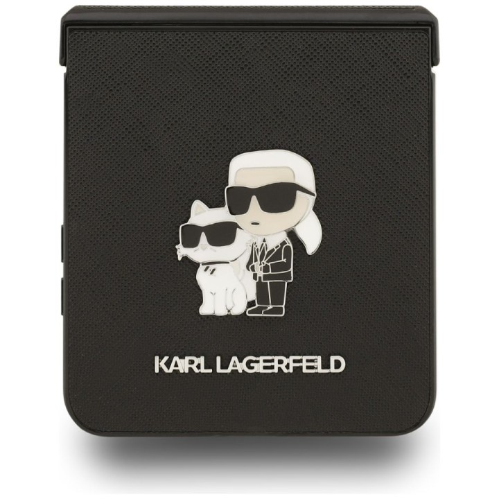 KARL LAGERFELD чохол для SAMSUNG Z FLIP7 KLHCZF7SAPKCNPK (Saffiano KC PIN) чорний