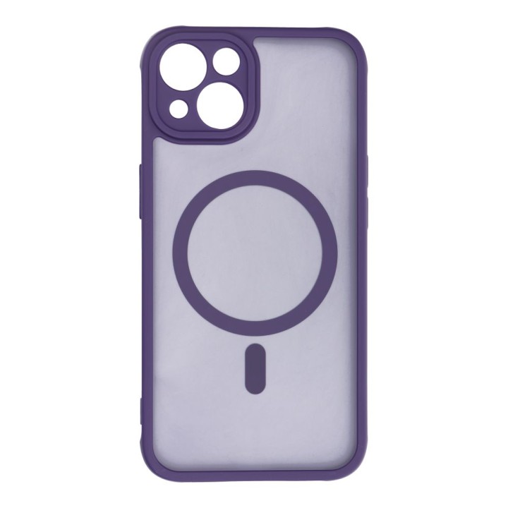 Чехол для iPhone 13 Full Matte Mag Cover совместимый с MagSafe фиолетовый